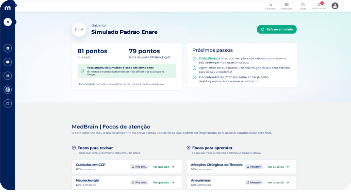 Simulados com Gabarito Inteligente