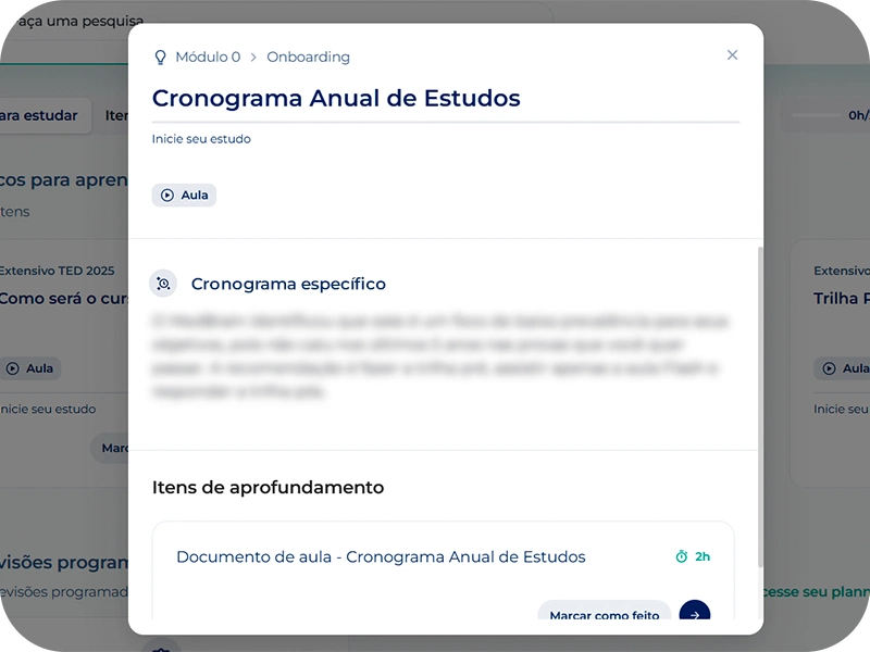 Cronograma estratégico